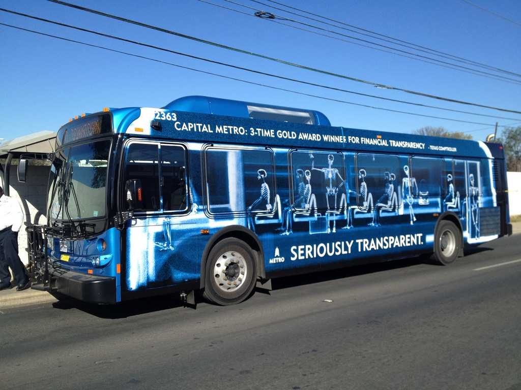 Amazing wrap on Capital Metro bus