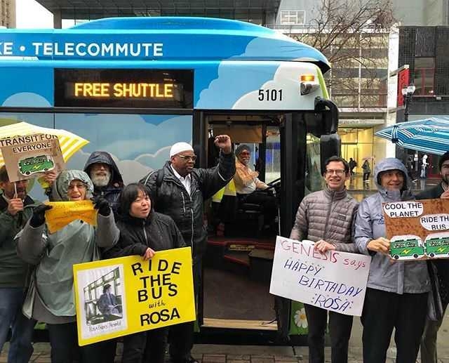 Ride for Rosa Parks free shuttle âœŠðŸ¾